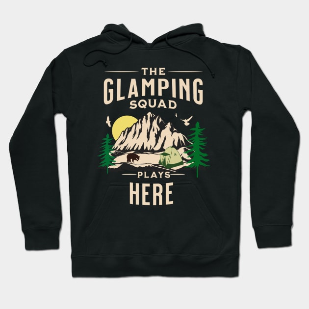 Glamping Squad, The Wood Is Calling Hoodie by Cor Designs